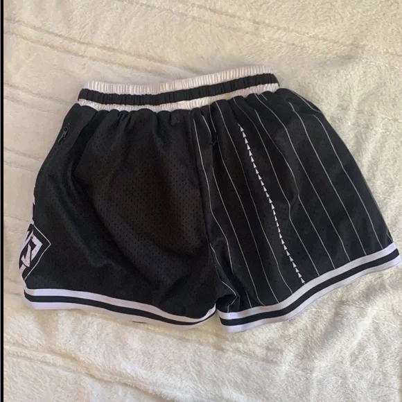 The NTVS Black and White Basketball Shorts - Picture 5 of 6